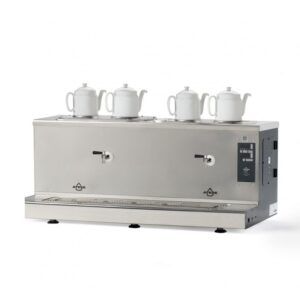 Ateşe Cappadocia Smart Plus Elektrikli 4 Demlikli Çay Kazanı, 30+30 L İnox