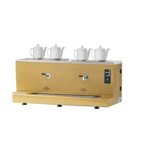 Ateşe Cappadocia Smart Plus Elektrikli 4 Demlikli Çay Kazanı, 30+30 L Gold