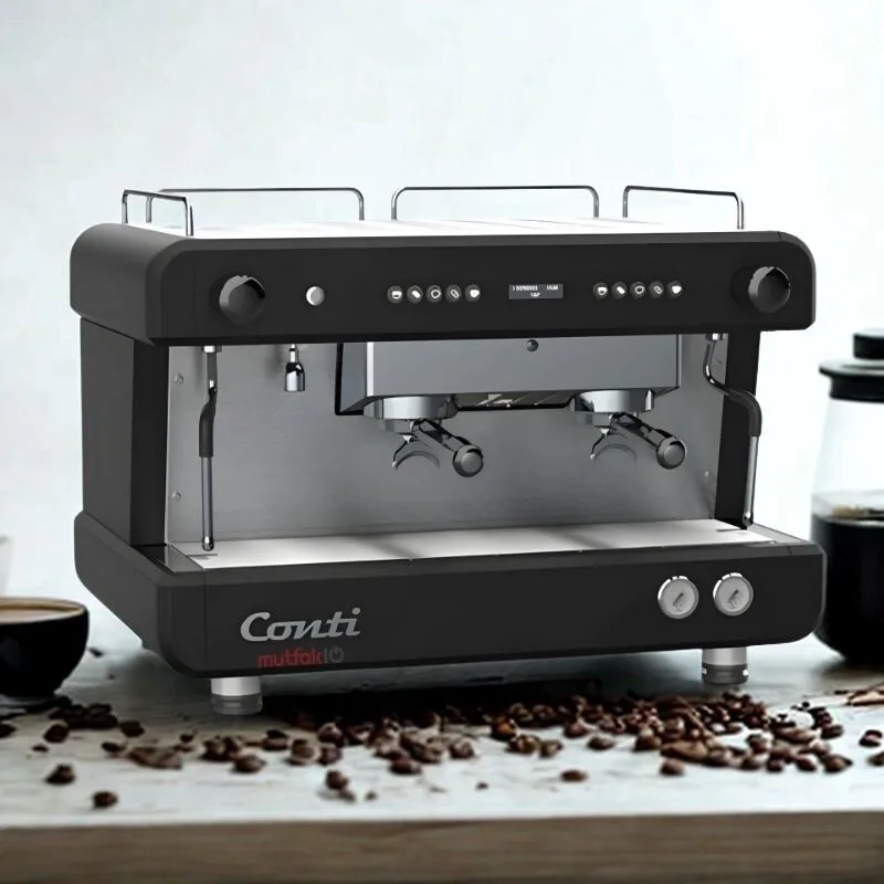 Conti Monaco CC202 DTC Tam Otomatik Espresso Makinesi, 2 Gruplu, Siyah