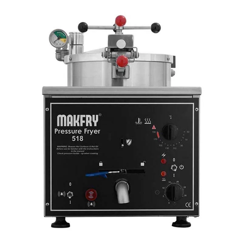 Makfry Set Üstü Basınçlı Fritöz, 8 Litre