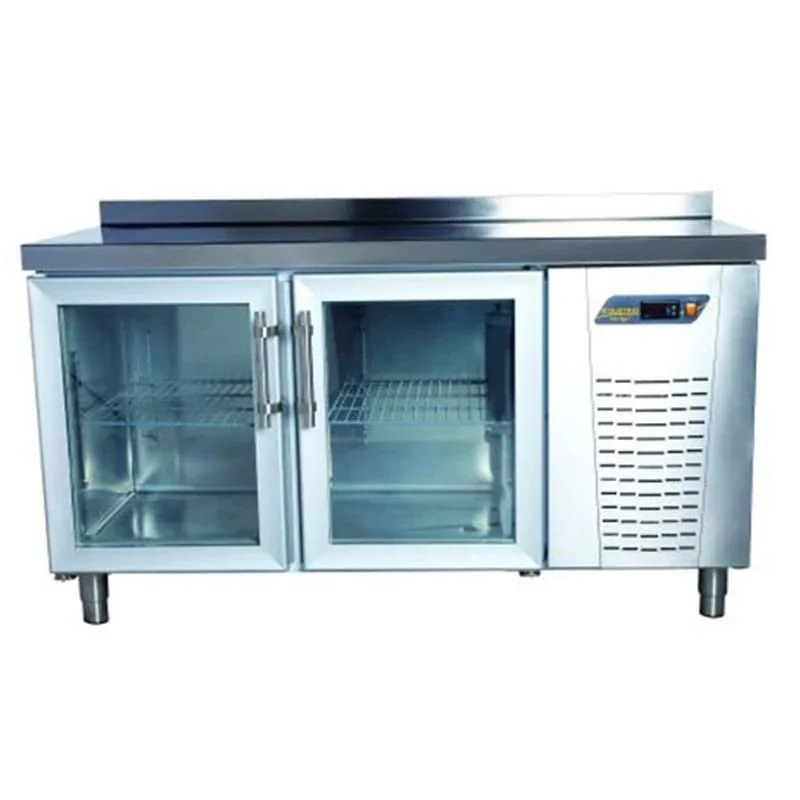 NDustrio 2 Cam Kapılı Tezgah Tip Snack Buzdolabı, TPS-62-GD