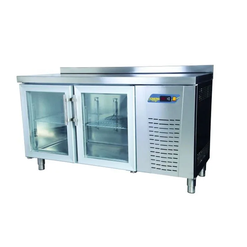 NDustrio 2 Cam Kapılı Tezgah Tip Snack Buzdolabı, TPS-62-GD