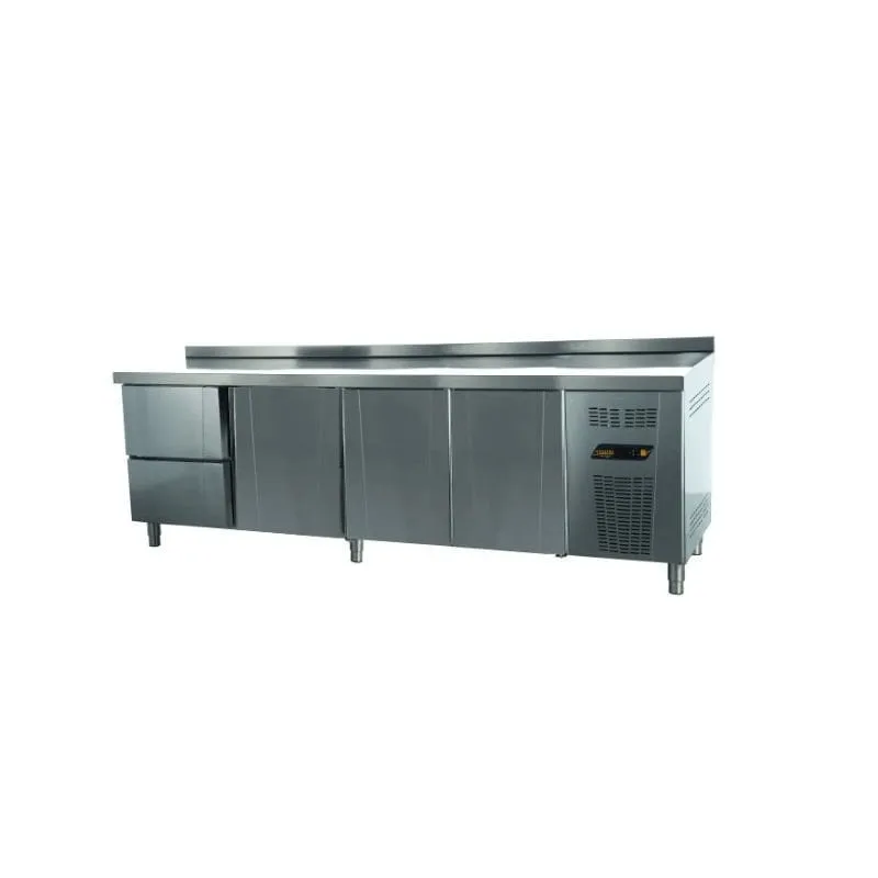 NDustrio 2 Çekmeceli 3 Kapılı Tezgah Tip Gastronorm Buzdolabı TPG-74-2D
