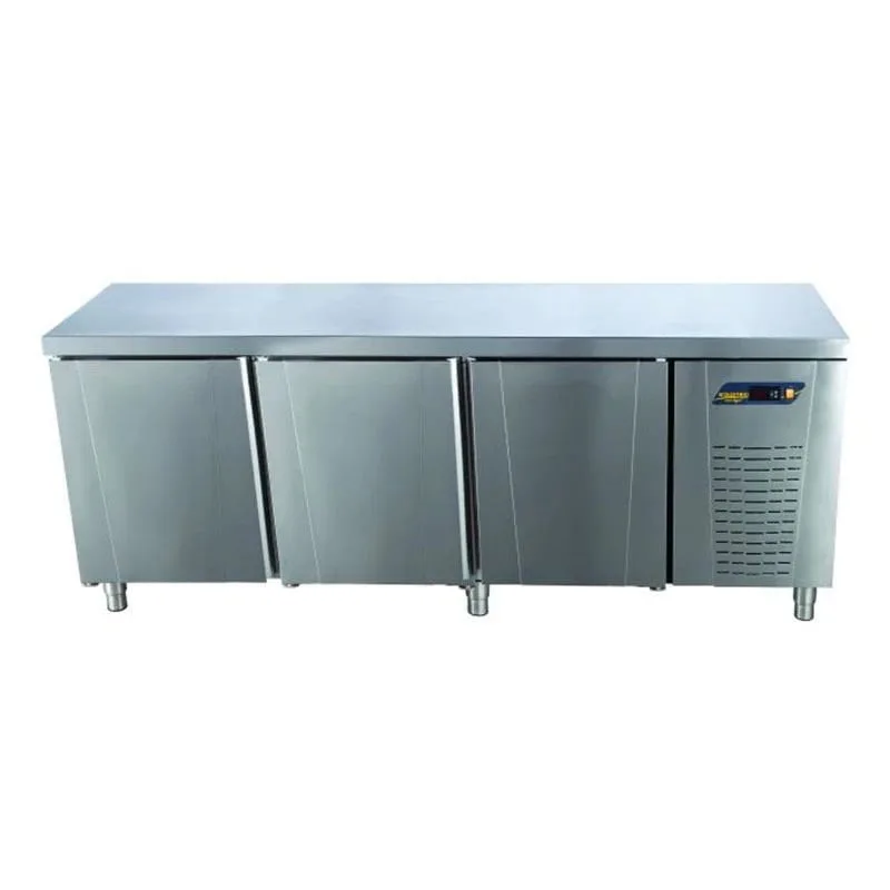 Ndustrio 3 Kapılı Tezgah Tip Snack Buzdolabı, Sırtsız TPS-63-WOBS