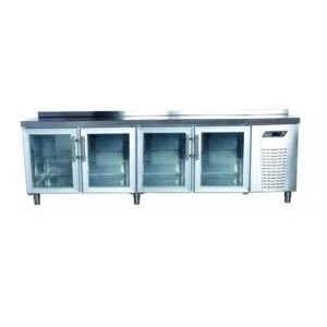 NDustrio 4 Cam Kapılı Tezgah Tip Pastane Buzdolabı, TPP-84-GD