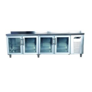 NDustrio 4 Cam Kapılı Tezgah Tip Gastronorm Buzdolabı, TPG-74-GD