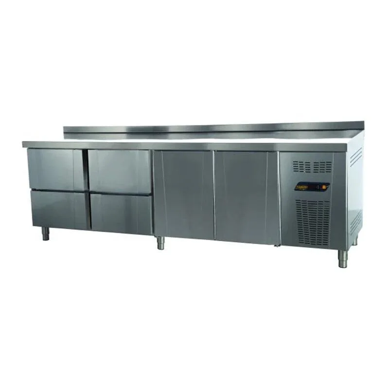 NDustrio 4 Çekmeceli 2 Kapılı Tezgah Tip Gastronorm Buzdolabı TPG-74-4D