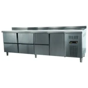 NDustrio 6 Çekmeceli 1 Kapılı Tezgah Tip Gastronorm Derin Dondurucu, TNG-74-6D