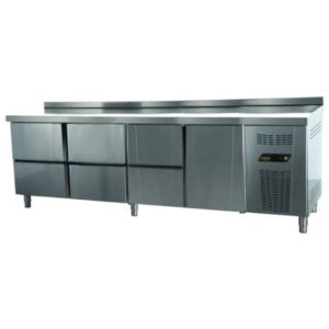 NDustrio 6 Çekmeceli 1 Kapılı Tezgah Tip Snack Derin Dondurucu, TNS-64-6D