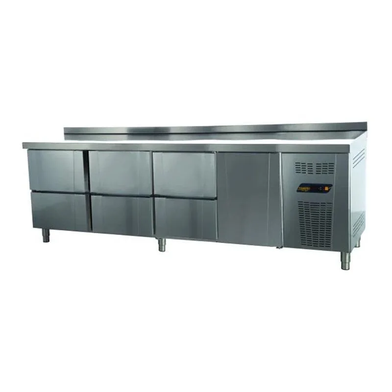 NDustrio 6 Çekmeceli 1 Kapılı Tezgah Tip Gastronorm Buzdolabı TPG-74-6D