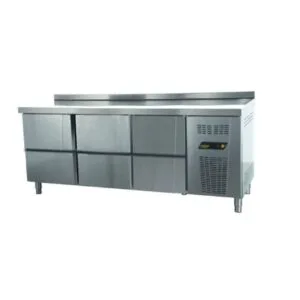 NDustrio 6 Çekmeceli Tezgah Tip Gastronorm Derin Dondurucu, TNG-73-6D