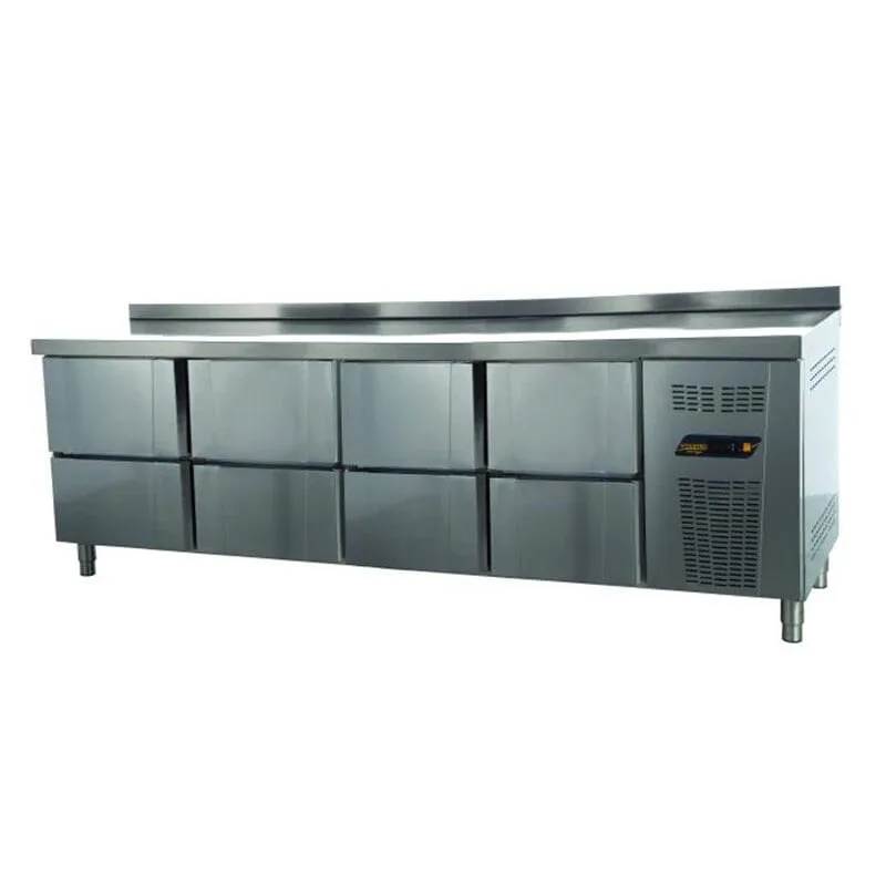 NDustrio 8 Çekmeceli Tezgah Tip Gastronorm Derin Dondurucu, TNG-74-8D
