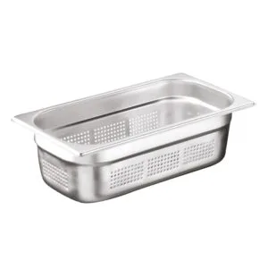 Öztiryakiler Delikli Gastronorm Küvet, Köşe Desenli GNP 1/3x100, 17x32,5x10 cm