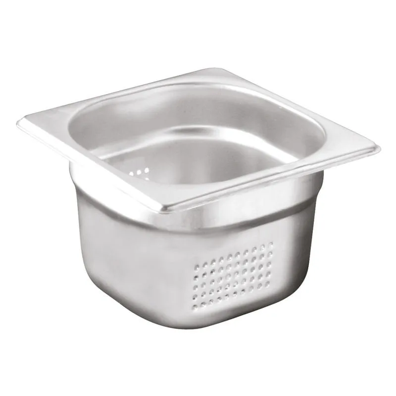Öztiryakiler Delikli Gastronorm Küvet, GNP 1/6x65, 16x17x6,5 cm