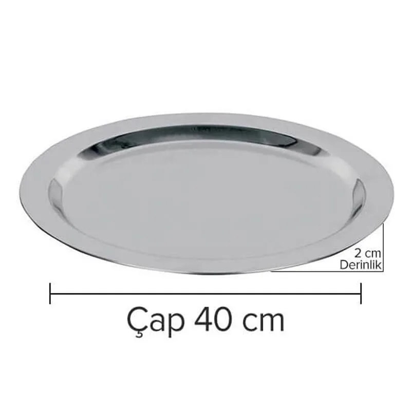 Öztiryakiler Yuvarlak Banket Tepsisi 40x2 cm