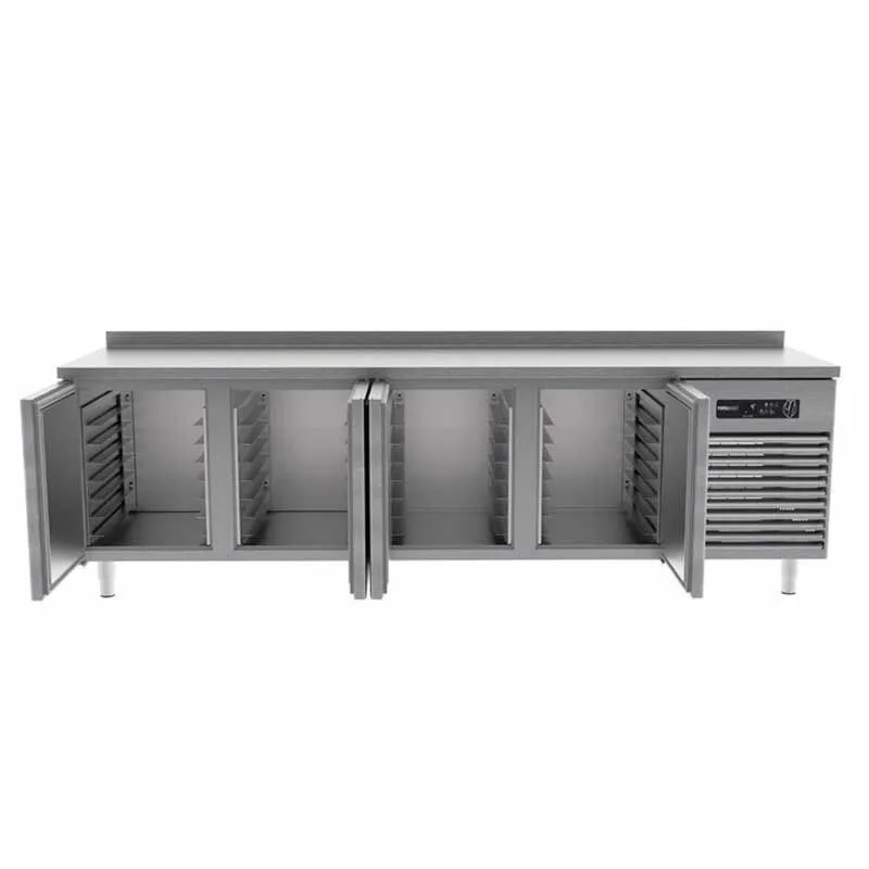 Portabianco PZA-4D80-E 4 Kapılı Pizza Derin Dondurucu 430 Kalite, 40x60 Tepsi Uyumlu