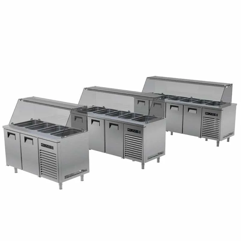 Portabianco SBHG- 3N70E Soğuk Servis Buzdolabı Camlı, 3 Kapılı, 430 Kalite
