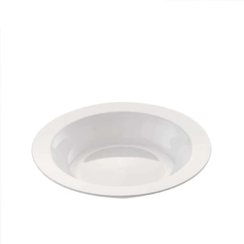 Rubikap Tek Kullanımlık Çukur Tabak, 19 cm Beyaz