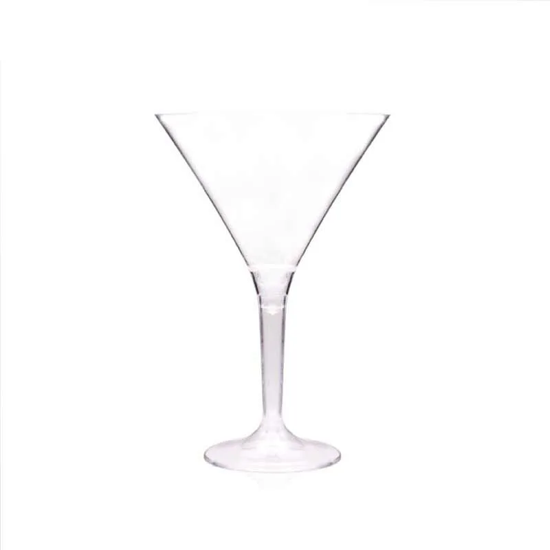 Rubikap Tek Kullanımlık Martini Bardağı, 180 ml Şeffaf