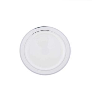 Rubikap Tek Kullanımlık Tabak, 19 cm Beyaz Sılverlıne Baskılı