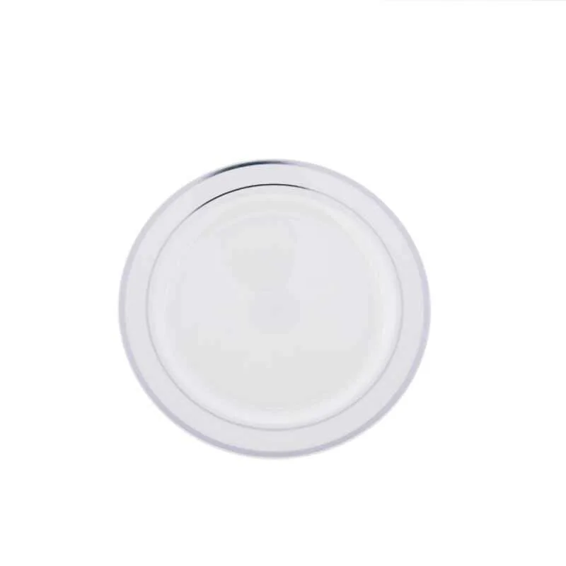 Rubikap Tek Kullanımlık Tabak, 19 cm Beyaz Sılverlıne Baskılı