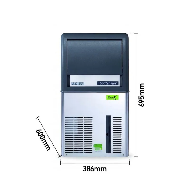 Scotsman AC57 EcoX Gurme Buz Makinesi, Hazneli 33 Kg/Gün Kapasiteli