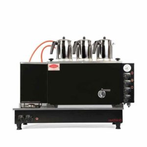 Tiryaki 3 Demlikli Mat Siyah Çay Kazanı, Elektrik+Gaz