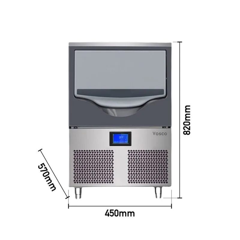 Vosco 25 Kilogram/Gün Kapasiteli Aura Seri Tezgahaltı Buz Makinesi VSCB-25C