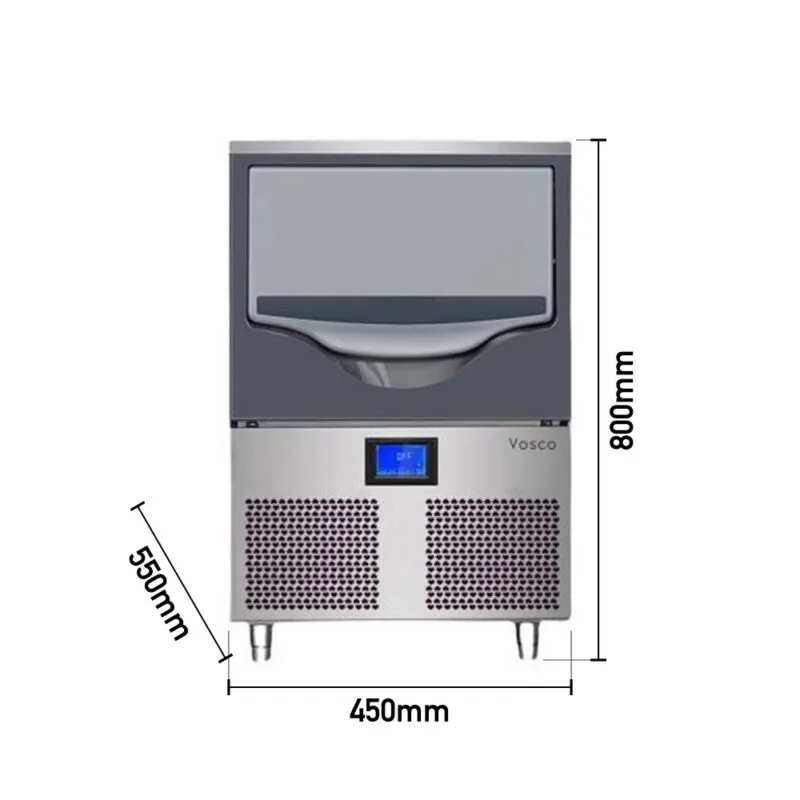 Vosco 40 Kilogram/Gün Kapasiteli Aura Seri Tezgahaltı Buz Makinesi VSCB-40C