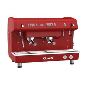 Conti Monaco X One TCİ TC Evo 2 Gruplu Tam Otomatik Espresso Kahve Makinesi, Kırmızı
