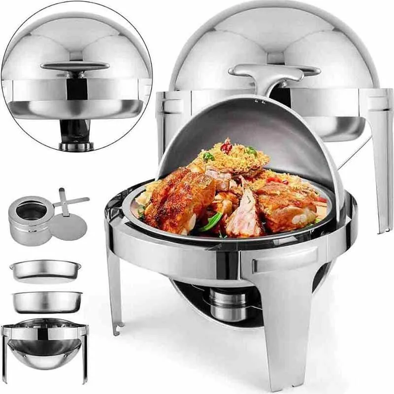 Epinox Chafıng Dısh Roll Top Yuvarlak 6 L