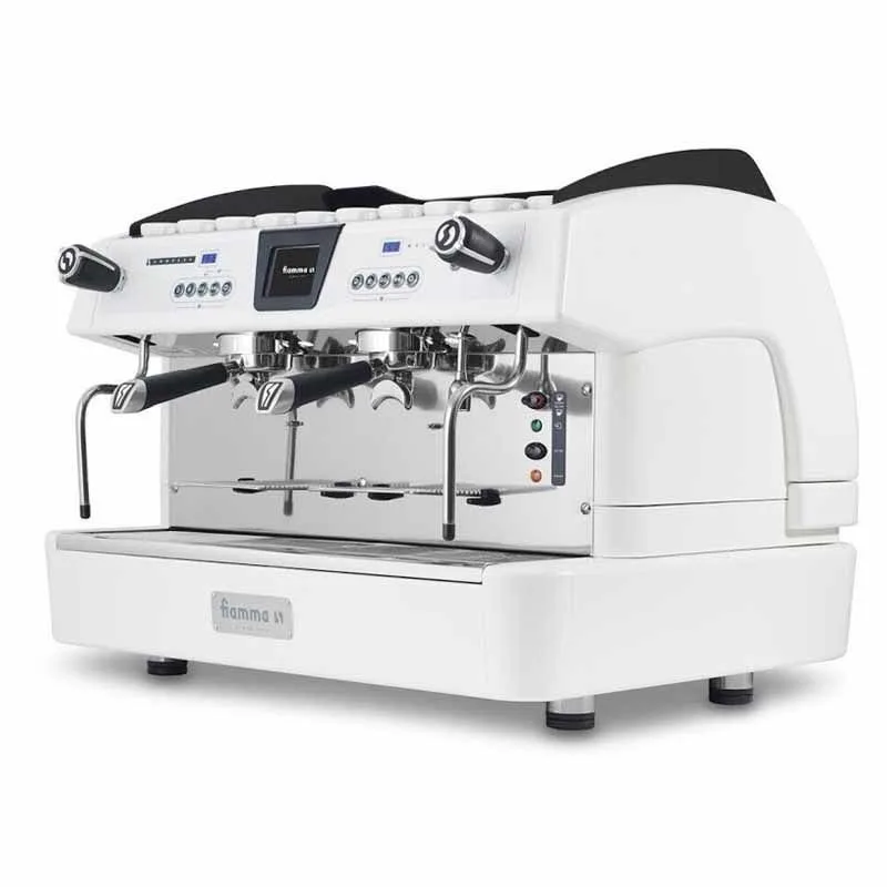 Fiamma Compass 2 MB Espresso Kahve Makinesi Tall Cup, 2 Gruplu, Beyaz