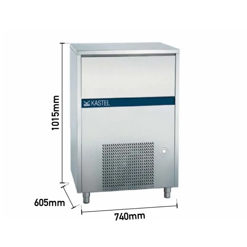 Kastel KP 100/60 Küp Buz Makinesi, 100Kg/Gün Kapasiteli