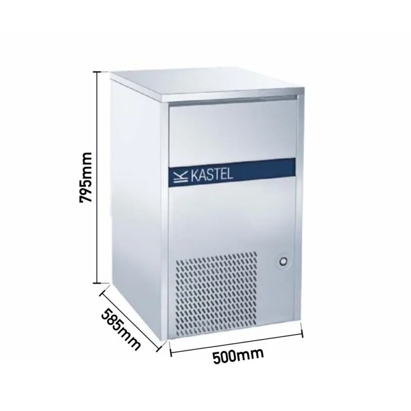 Kastel KP 50/25 Küp Buz Makinesi, 50Kg/Gün Kapasiteli