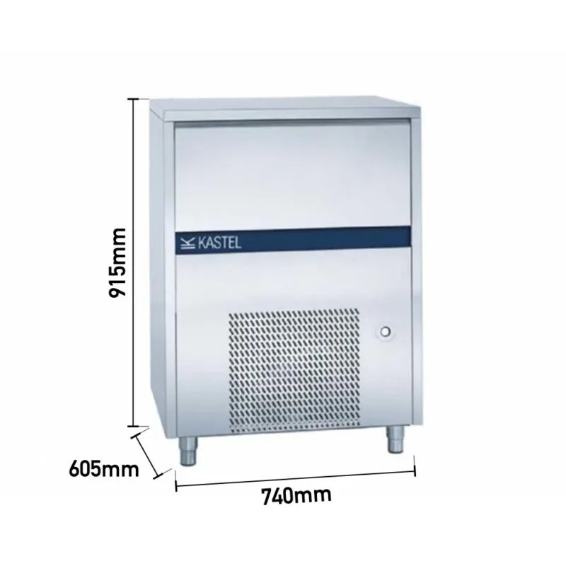 Kastel KP 60/40 Küp Buz Makinesi, 60Kg/Gün Kapasiteli