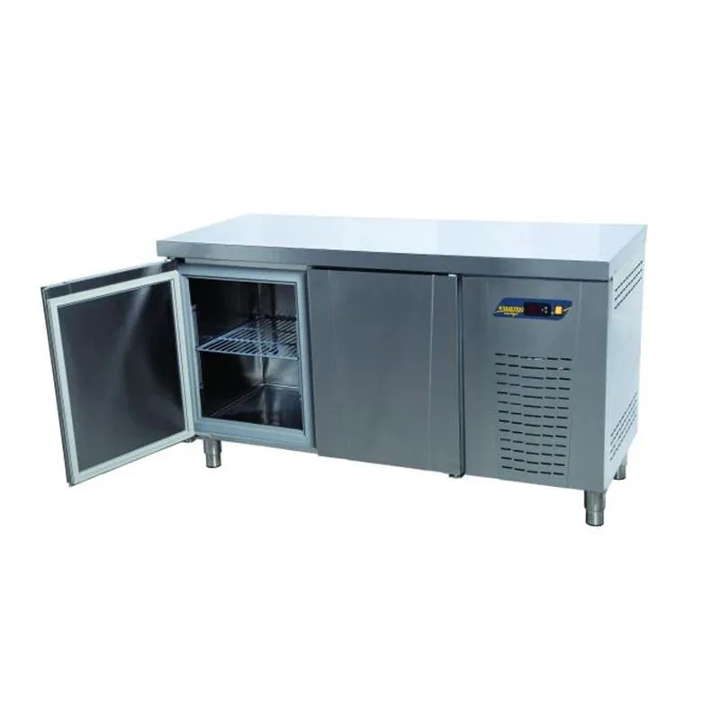 NDustrio 2 Kapılı Tezgah Tip Snack Buzdolabı, Sırtsız TPS-62-Wobs
