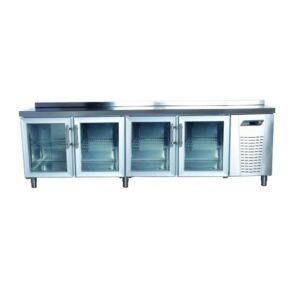 NDustrio 4 Cam Kapılı Tezgah Tip Snack Buzdolabı, TPS-64-GD