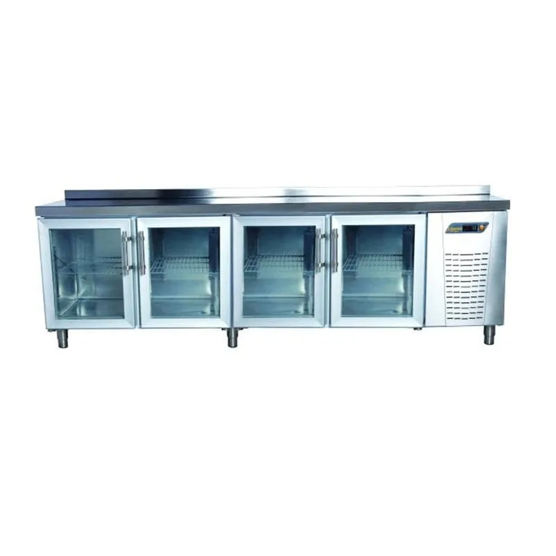 NDustrio 4 Cam Kapılı Tezgah Tip Snack Buzdolabı, TPS-64-GD