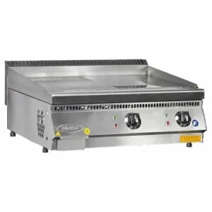 Pimak 70SE-M175 Yarı Oluklu Elektrikli Pleyt Izgara Set Üstü 40x70 cm