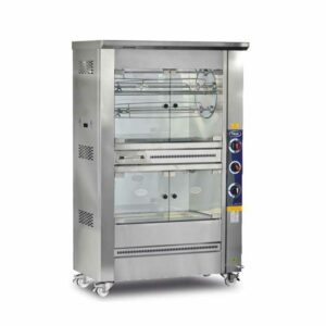 Pimak M007B Tamburlu Piliç Çevirme Makinası 20 Kapasiteli Gazlı