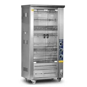 Pimak PI3/M012B Tek Vitrinli Piliç Çevirme Makinesi 24 Kapasiteli Gazlı