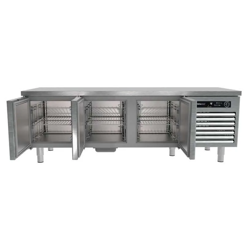 Portabianco 3N70 Cihaz Altı Monoblok Buzdolabı, 3 Kapılı, 280 lt, 304 Kalite
