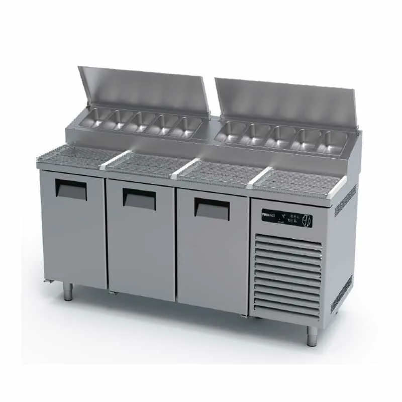 Portabianco 3N70 Make-Up Pizza Buzdolabı, 3 Kapılı, 304 Kalite