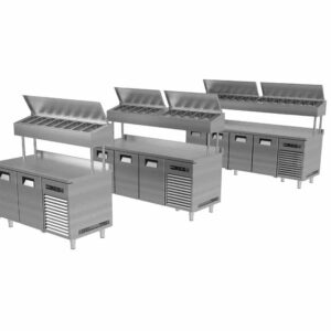 Portabianco 3N70 Yükseltilmiş Make-Up Buzdolabı, 3 Kapılı, 304 Kalite