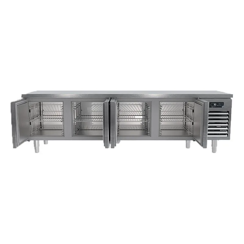 Portabianco 4N70 Cihaz Altı Kısa Buzdolabı, 4 Kapılı, 350 lt, 304 Kalite