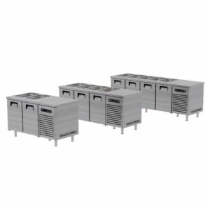 Portabianco ASBH-3N70 Soğuk Servis Buzdolabı, 3 Kapılı, 304 Kalite