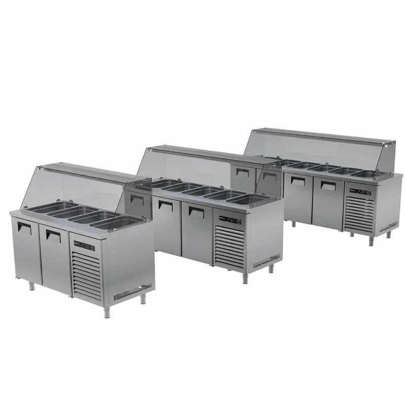 Portabianco MSBHG- 3N70E Soğuk Servis Buzdolabı Camlı, 3 Kapılı, 430 Kalite