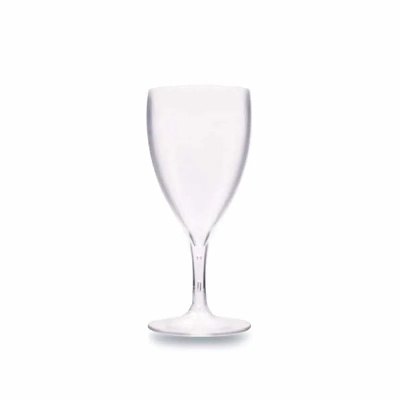 Rubikap Polikarbon Buzlu Şarap Bardağı, 230 ml Şeffaf