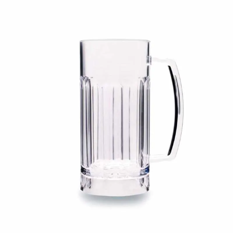 Rubikap Polikarbon Kulplu Bira Bardağı, 568 ml Şeffaf
