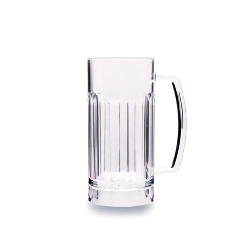 Rubikap Polikarbon Kulplu Bira Bardağı, 340 ml Şeffaf